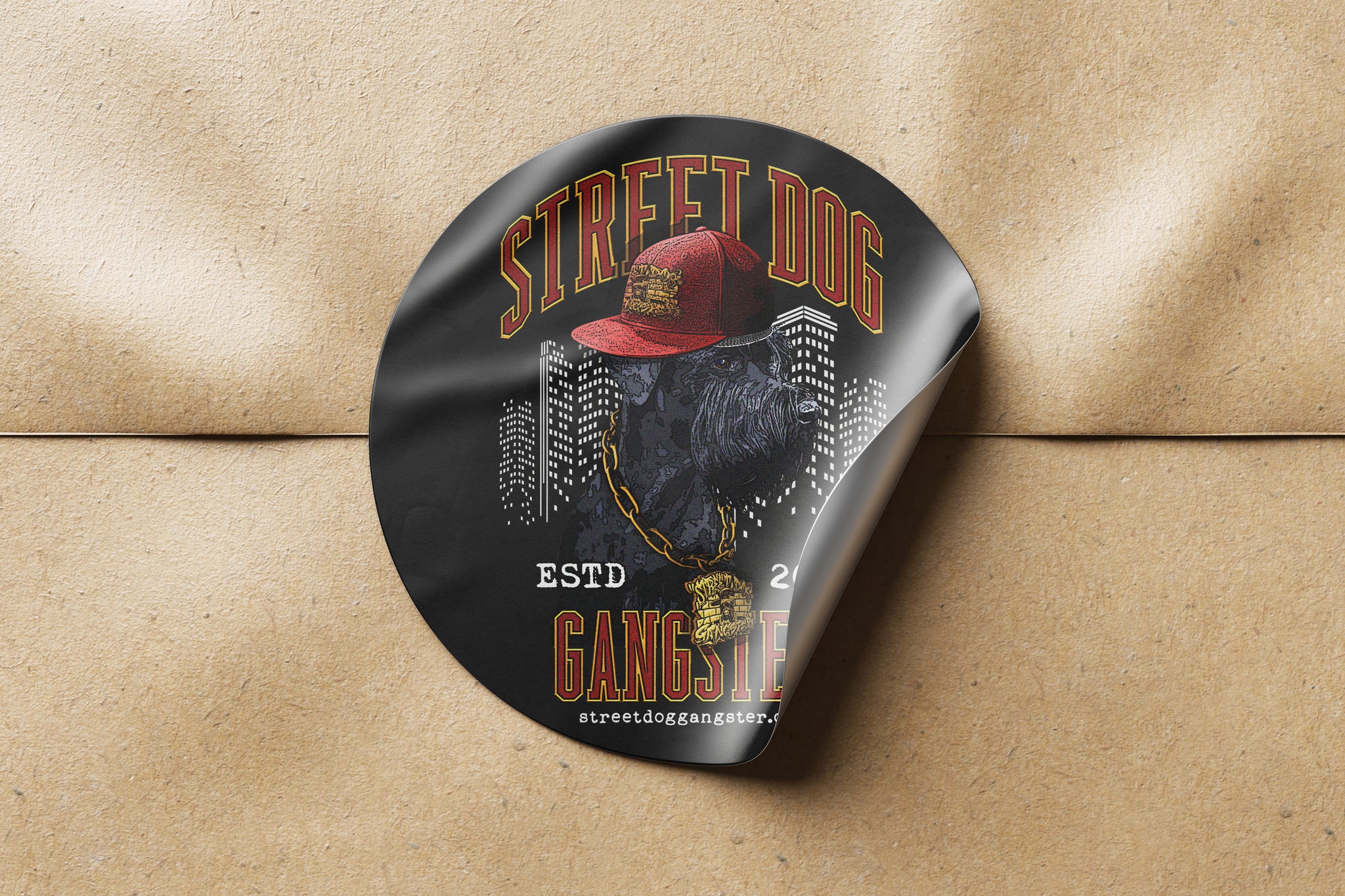 street dog gangster stickers