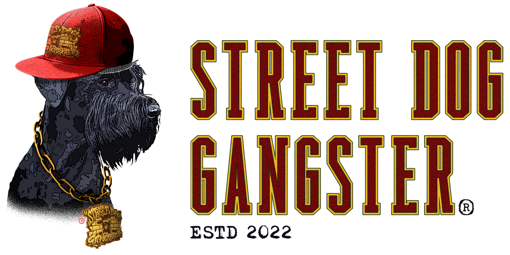street dog gangster logo