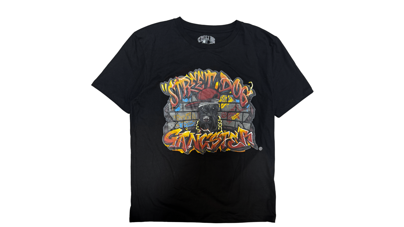 Graffiti Black T-Shirt – 100% Peruvian Cotton