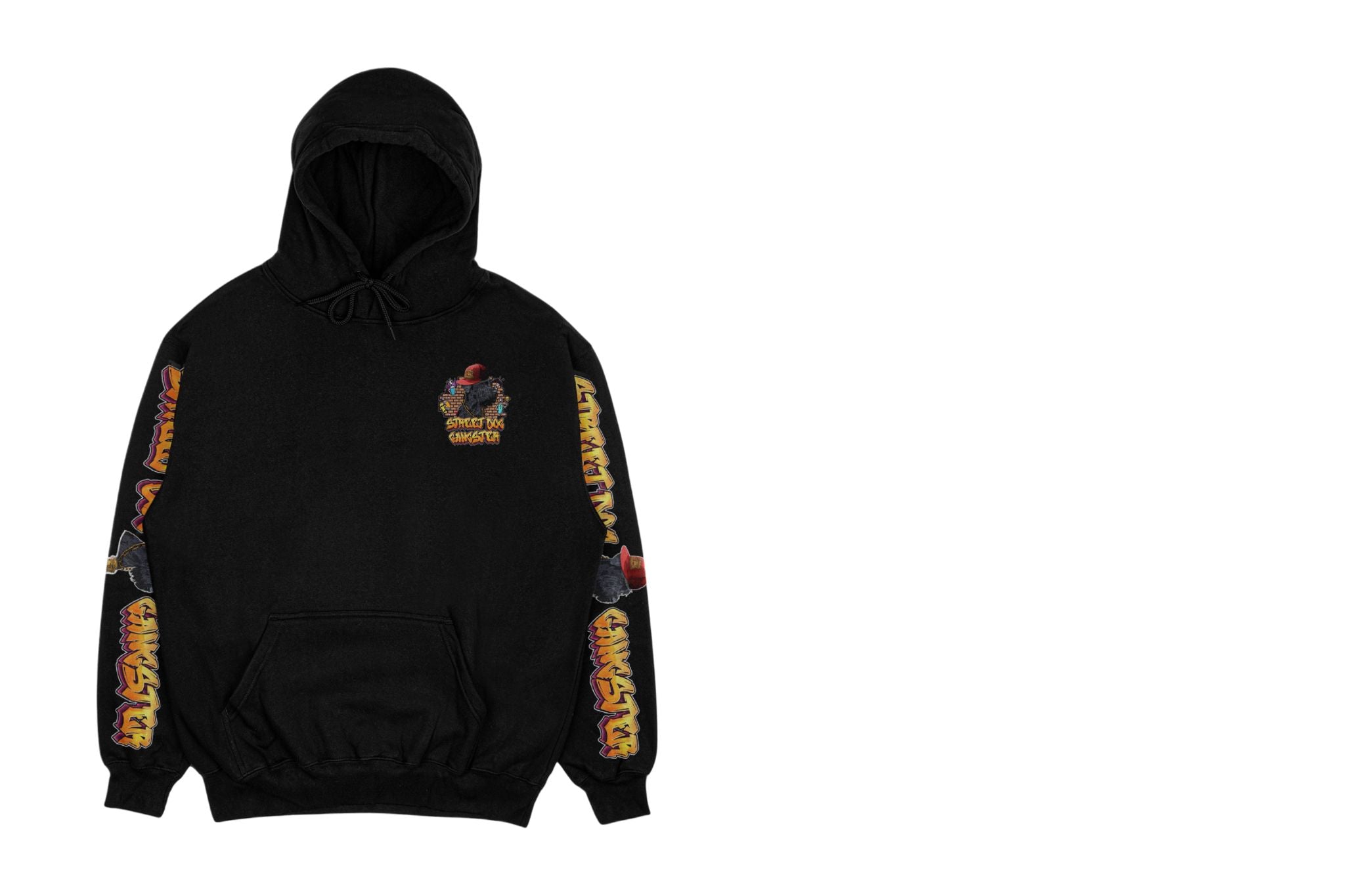 Limited Edition Black Hoodie – Graffiti-Inspired Design