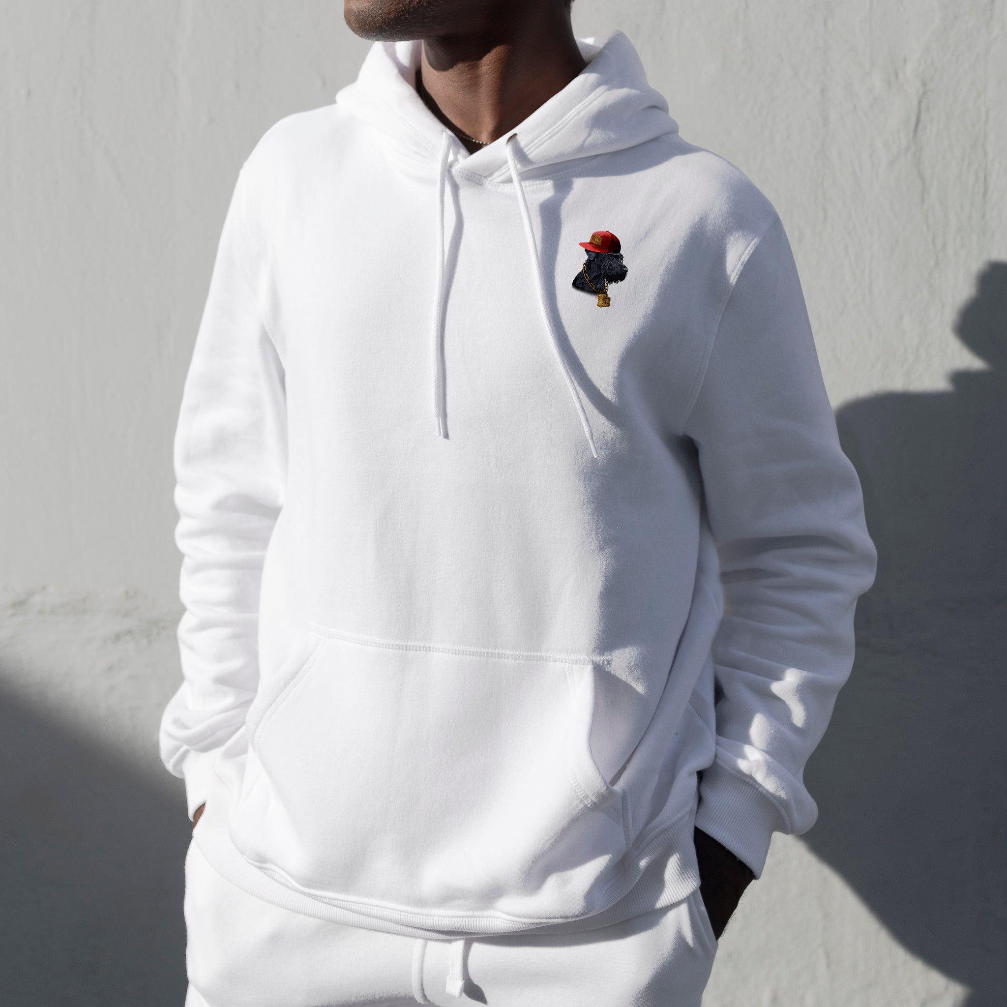 streetwear white hoodie