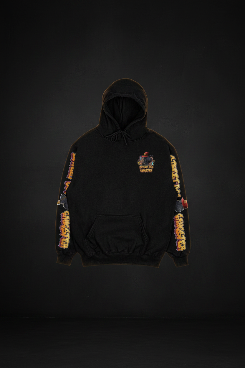 Graffiti Hoodie - Dark Background