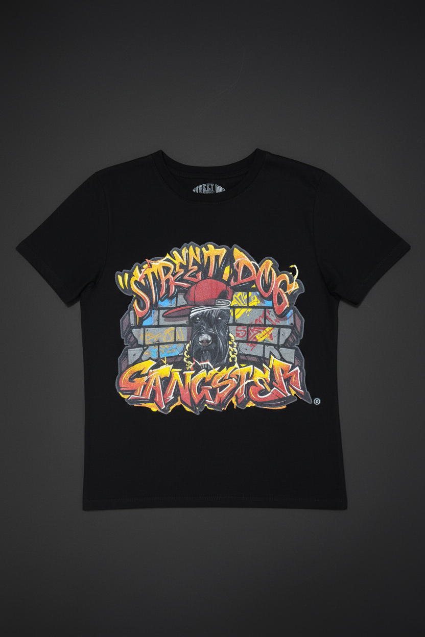 Graffiti Black T-Shirt – 100% Peruvian Cotton