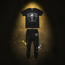 Fearless Black T-Shirt and Fearless Joggers Black bundle flat lay